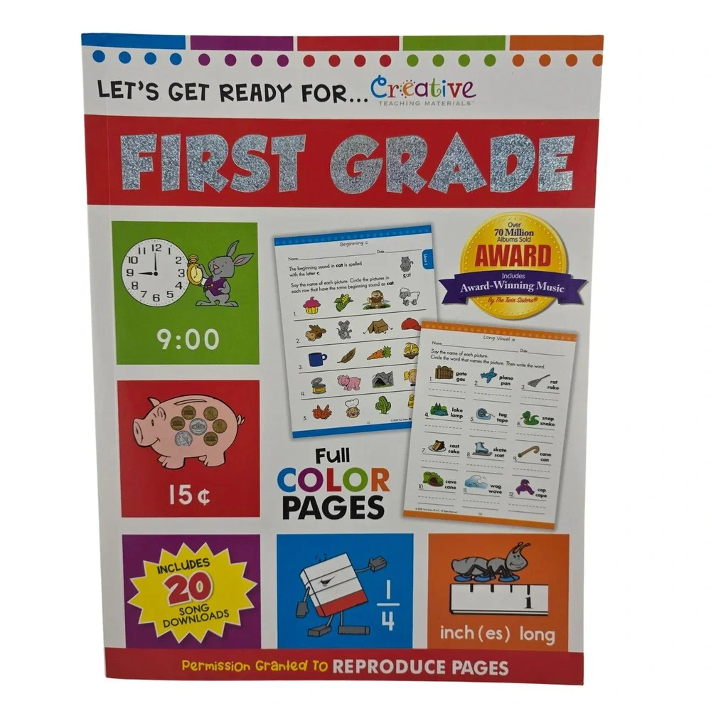 Creative Teaching Materials Lets Get Ready‎ for First Grade Workbook